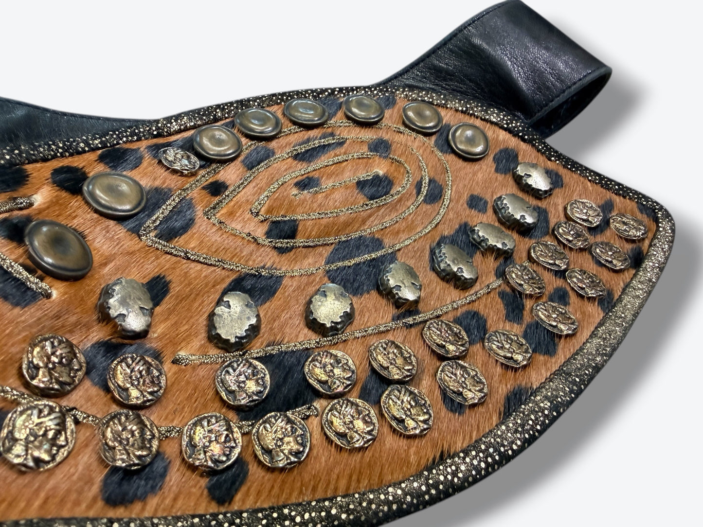 1980s/90s Lisandro Sarasola Cheetah Coin Belt