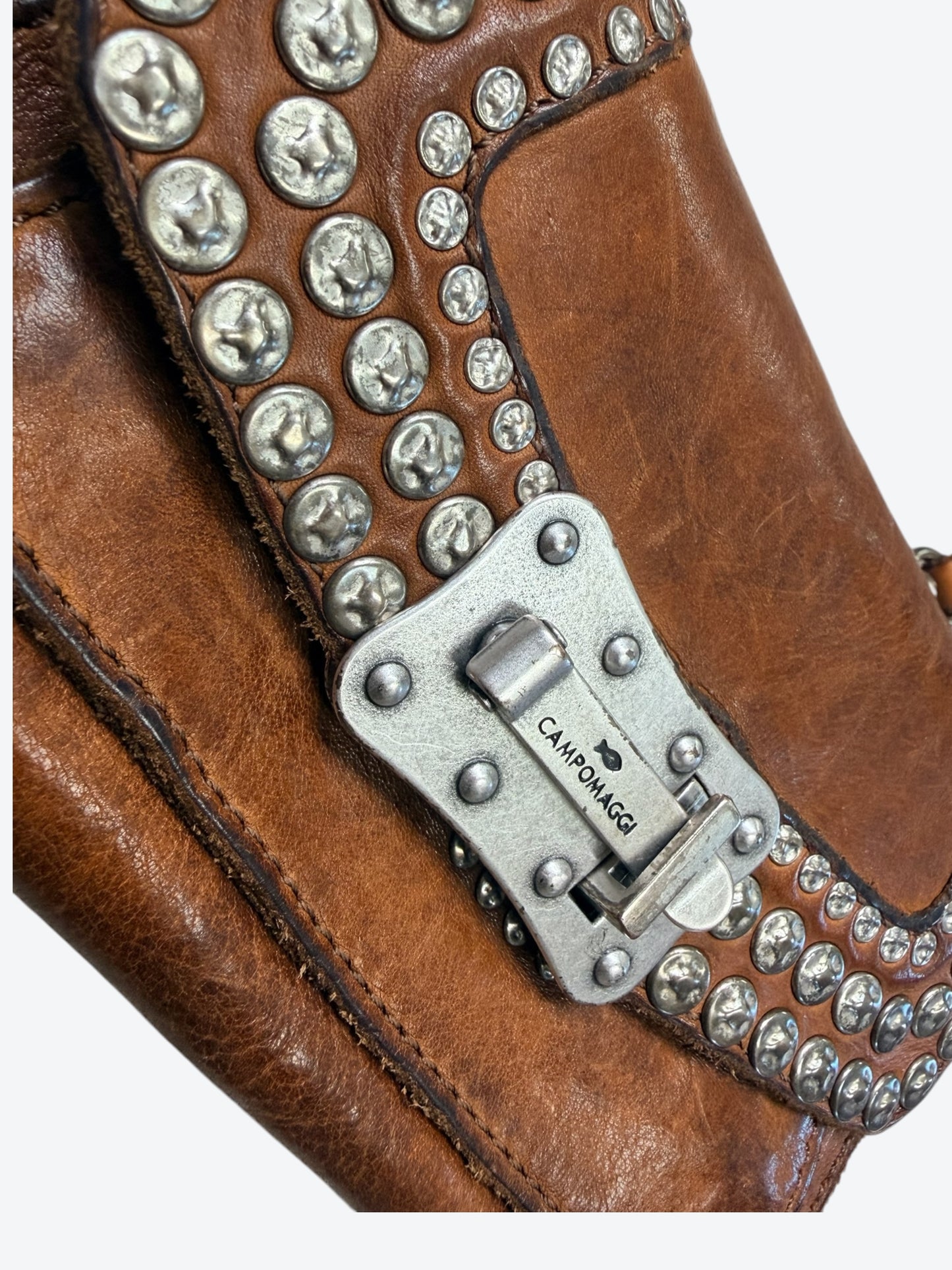 Vintage Campomaggi Hammered Convertible Cross body + Belt Bag