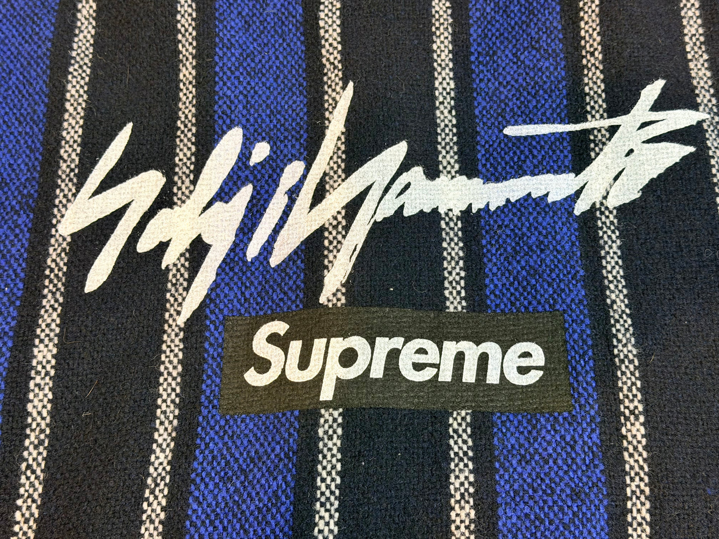Supreme X Yohji Yammato Vintage Baja Stripe Zip-Up Hoodie