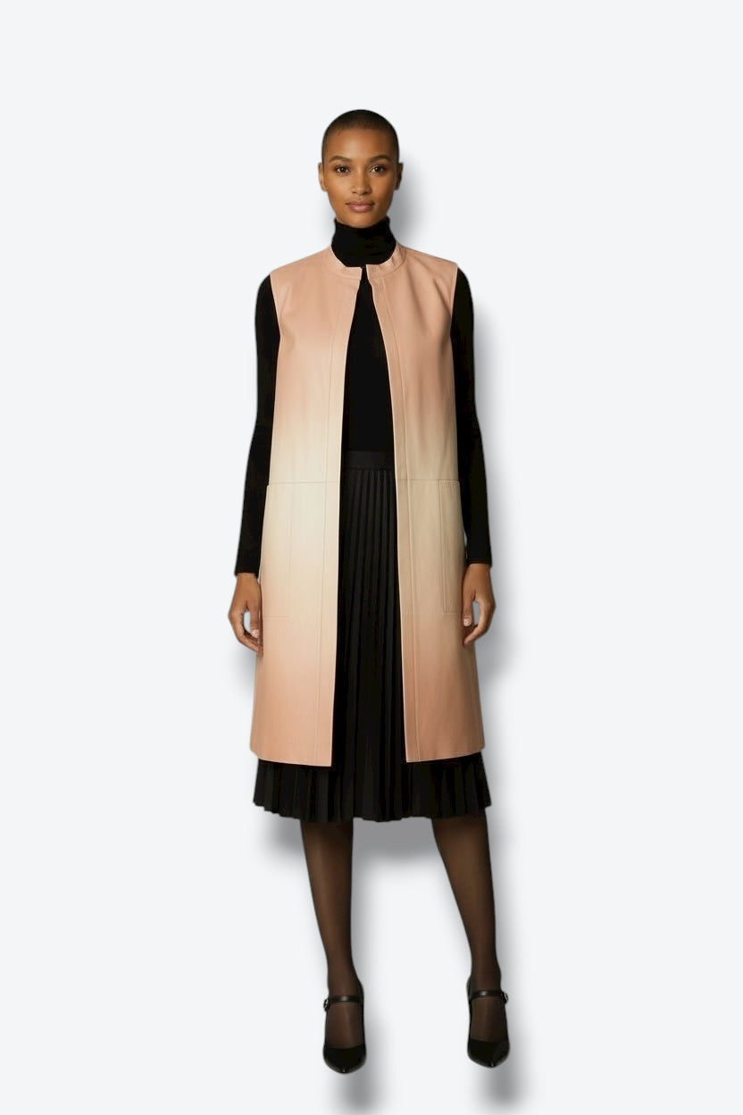 Trend: Lafayette 148 Ombré Leather Vest