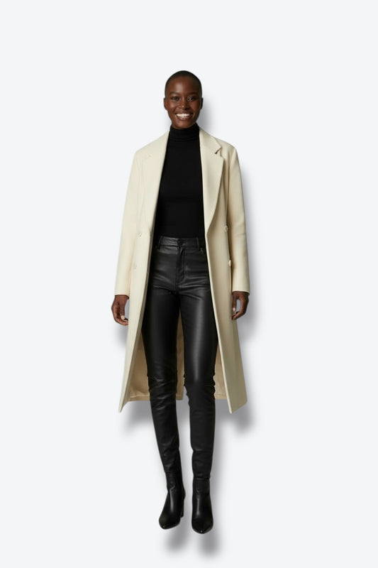 1990s Bert Newman Creme Peacoat