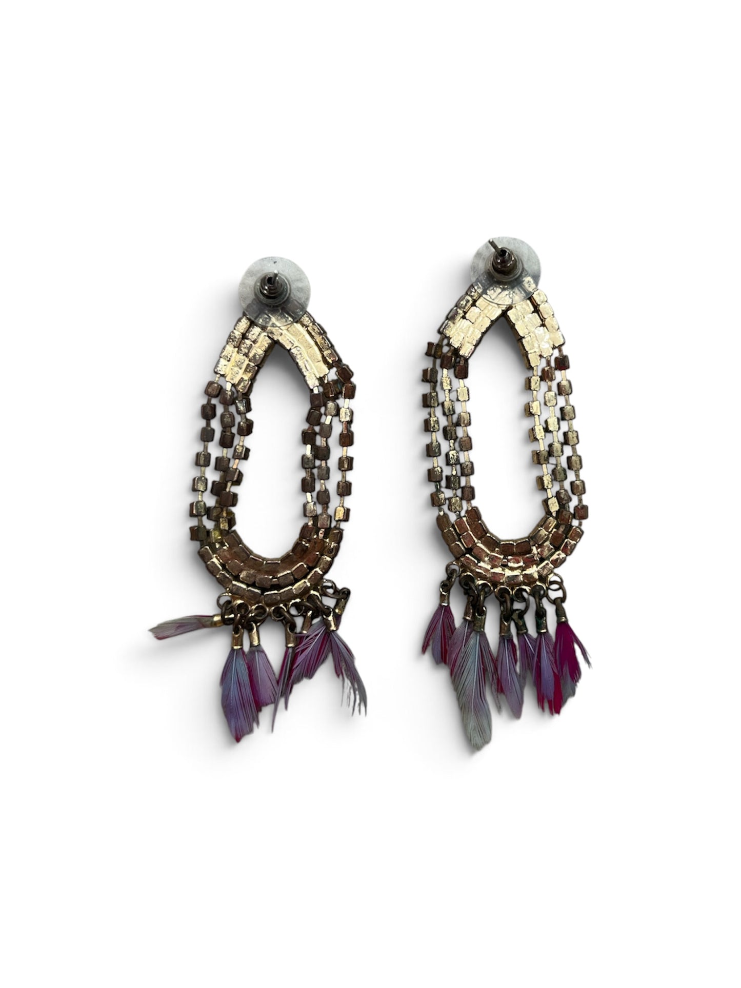 Y2K Boho Feathered earrings