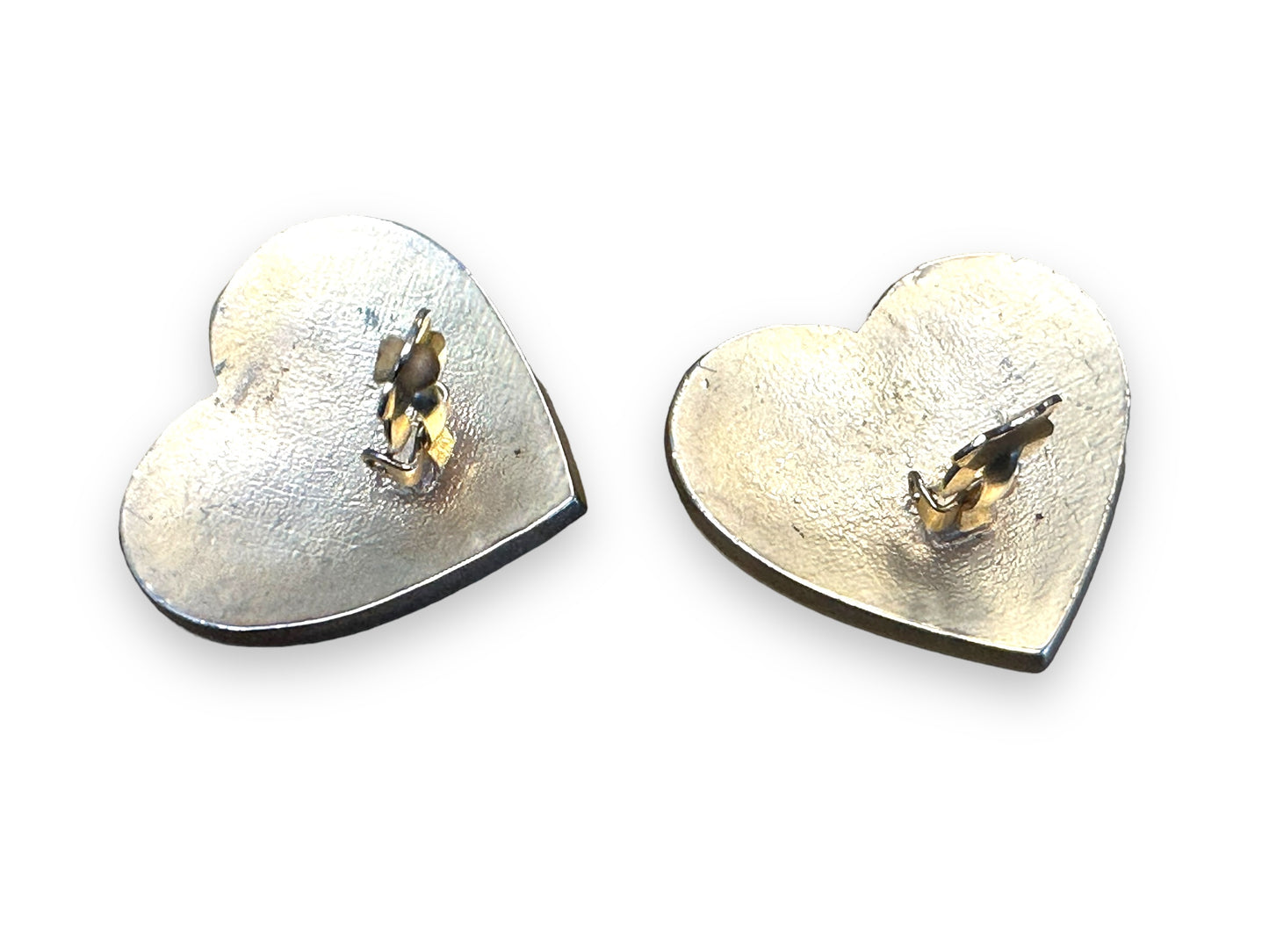 1990s Black Heart Clip Earrings (Clip)