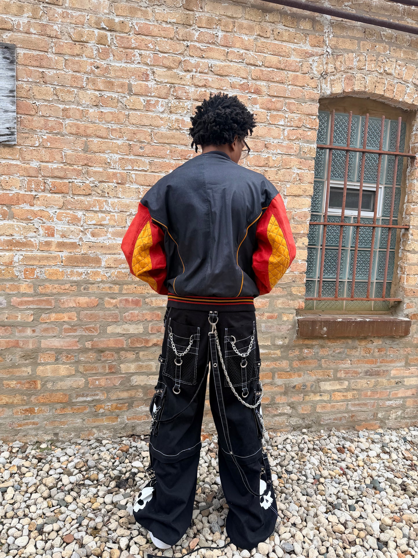 Y2K  “New Zealand Colors of the Outback” Classic Suede Tricolor Varsity  Jacket