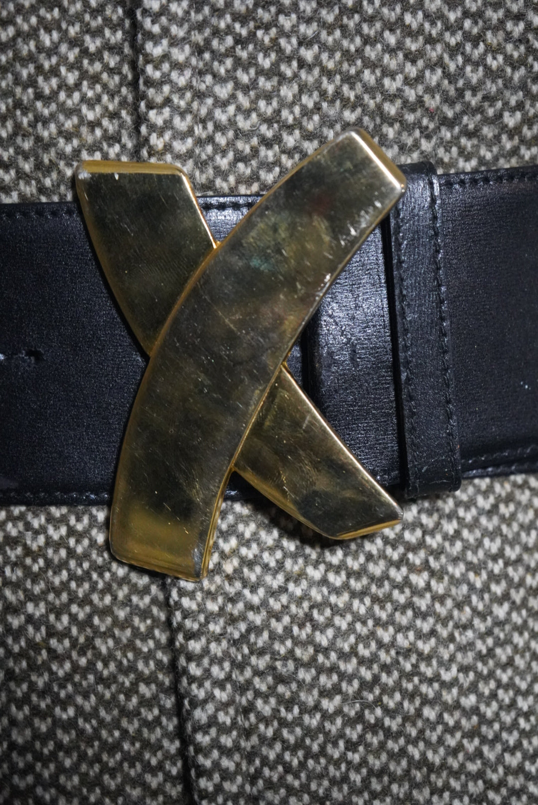 Y2K Paloma Picasso Black + Gold Belt (Signed)