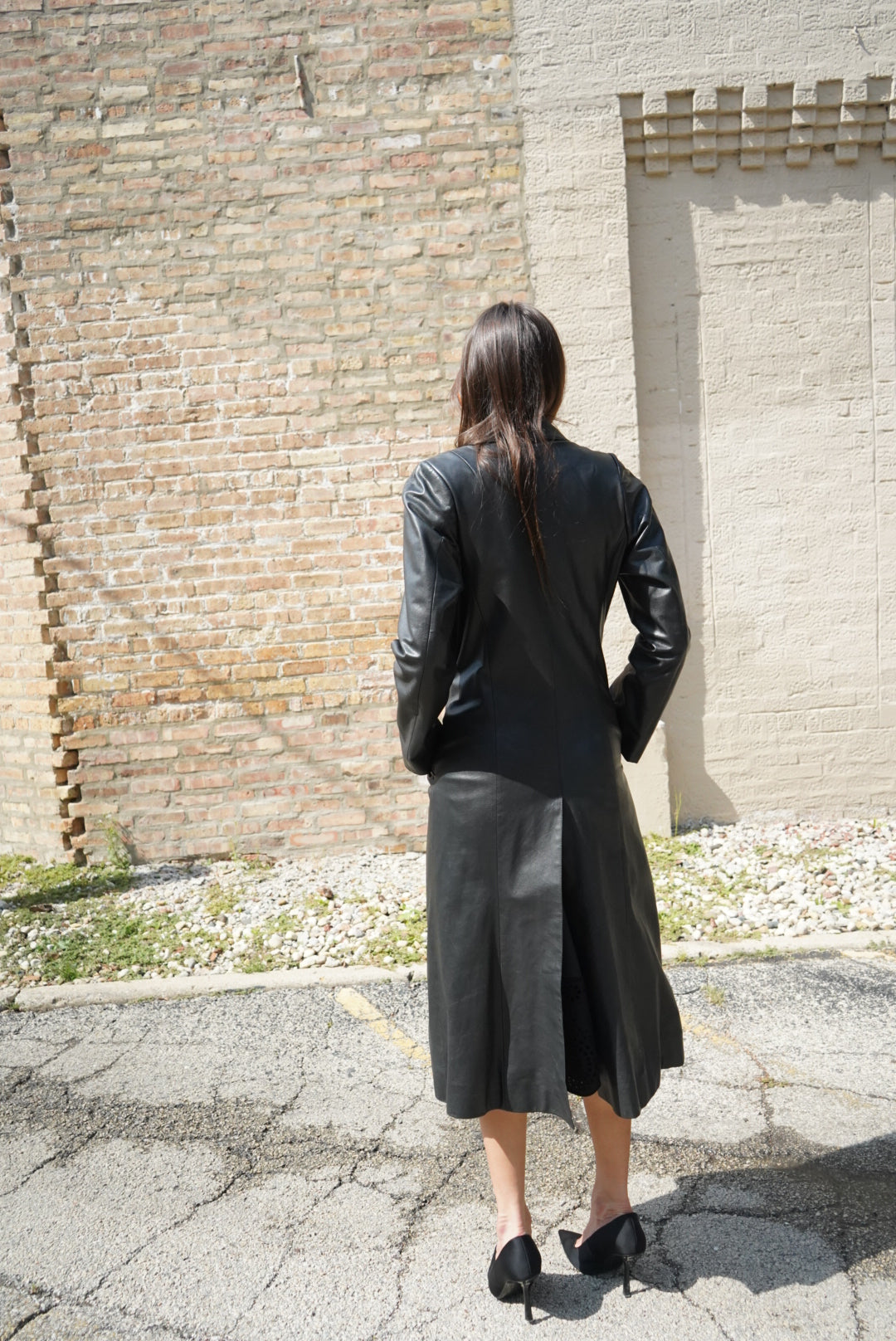 1990s/Y2K Chrome Hearts Leather Trench