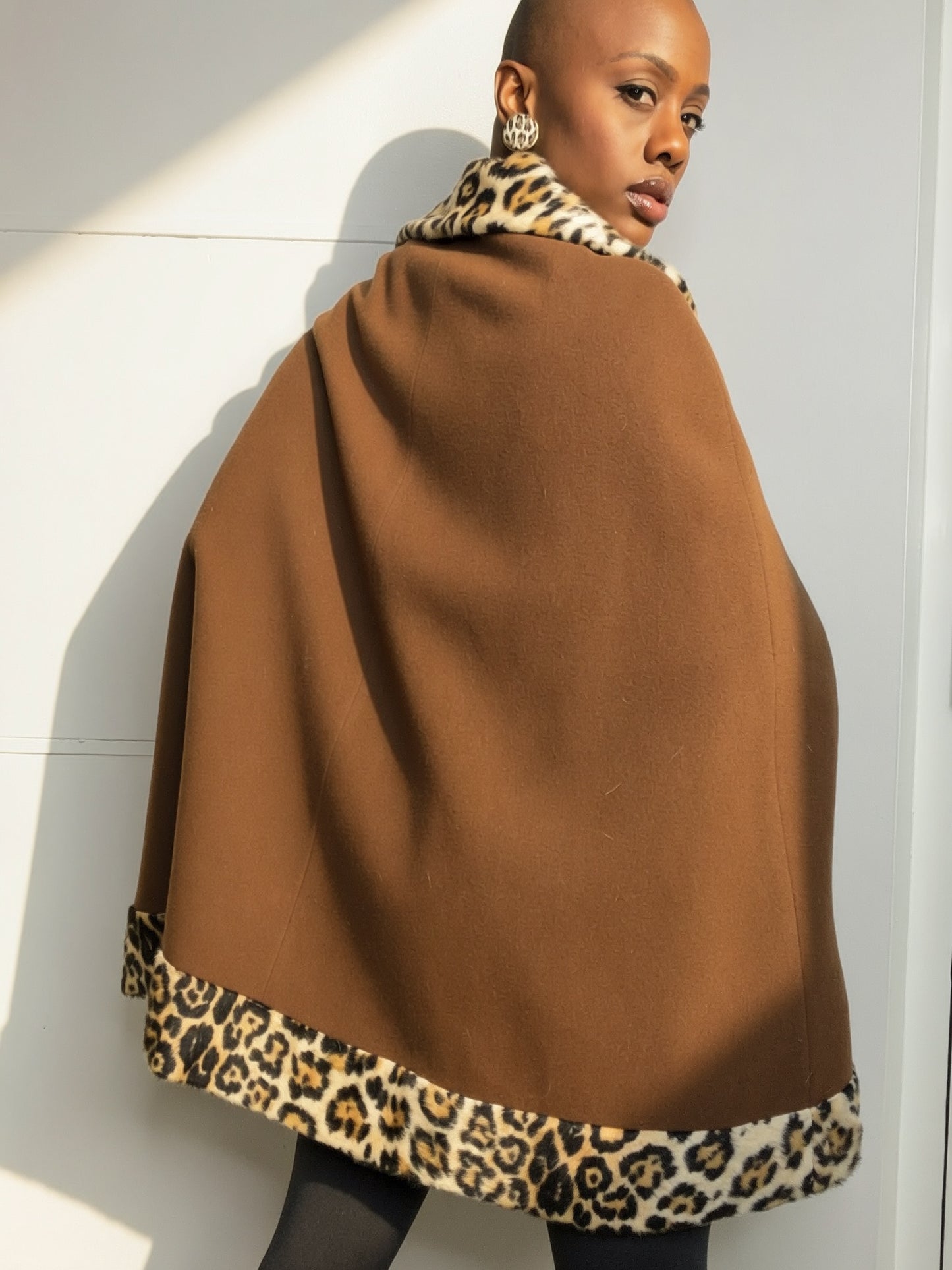 1950s/60s Wool and Faux Fur Cape