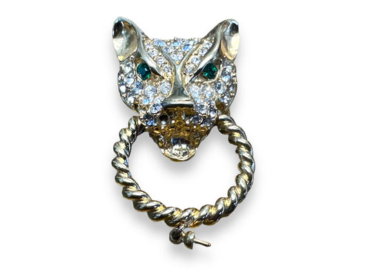 1990s Richelieu Diamanté Panther Head