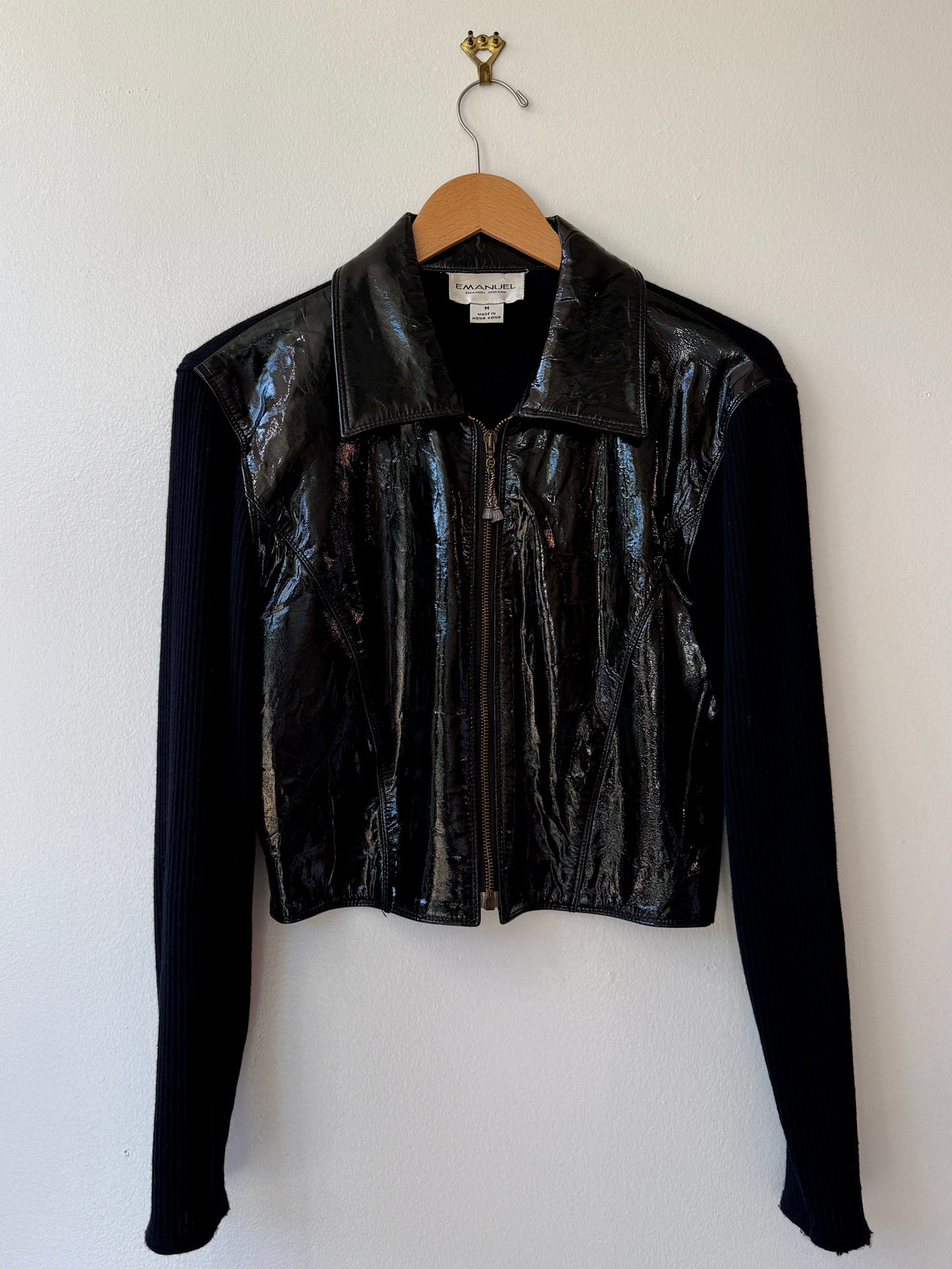 Y2K Emmanuel Ungaro Patent Leather Sweater