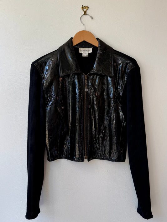 Y2K Emmanuel Ungaro Patent Leather Sweater