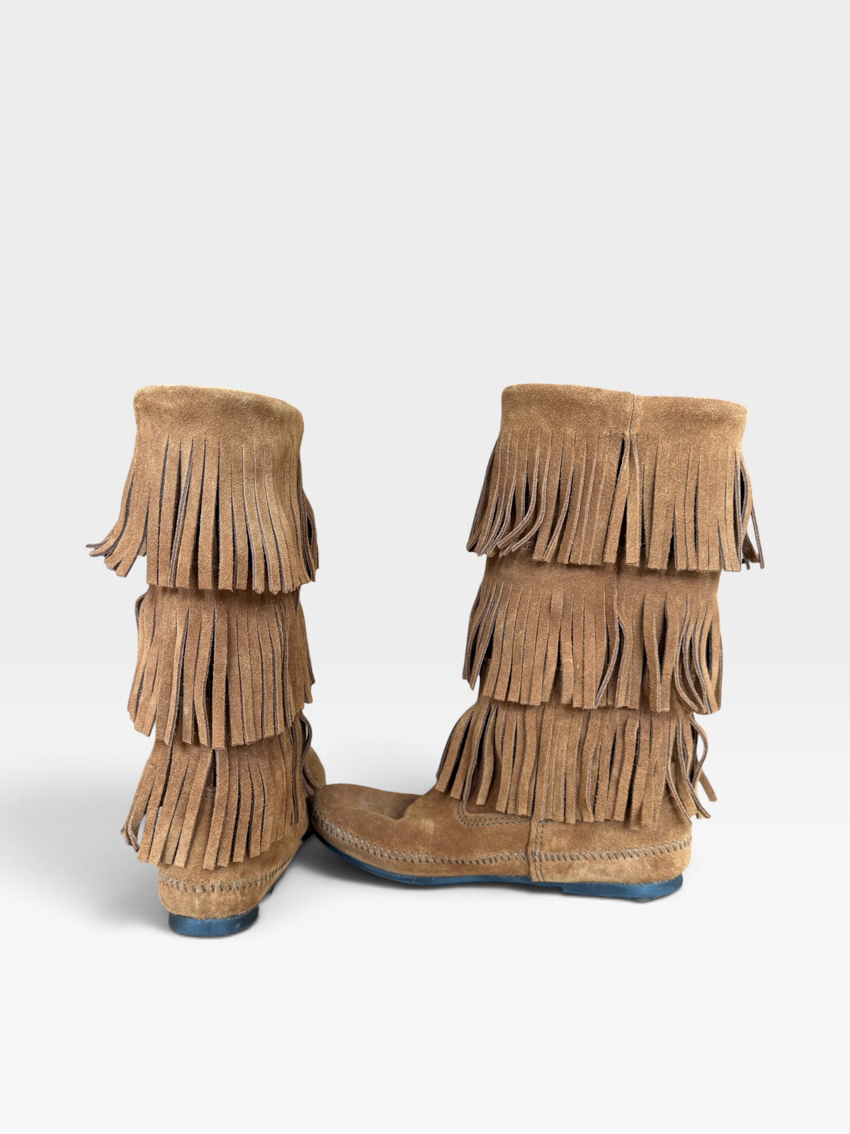 Vintage Minnetonka Fringe Brown Fringe Boots (Women’s)