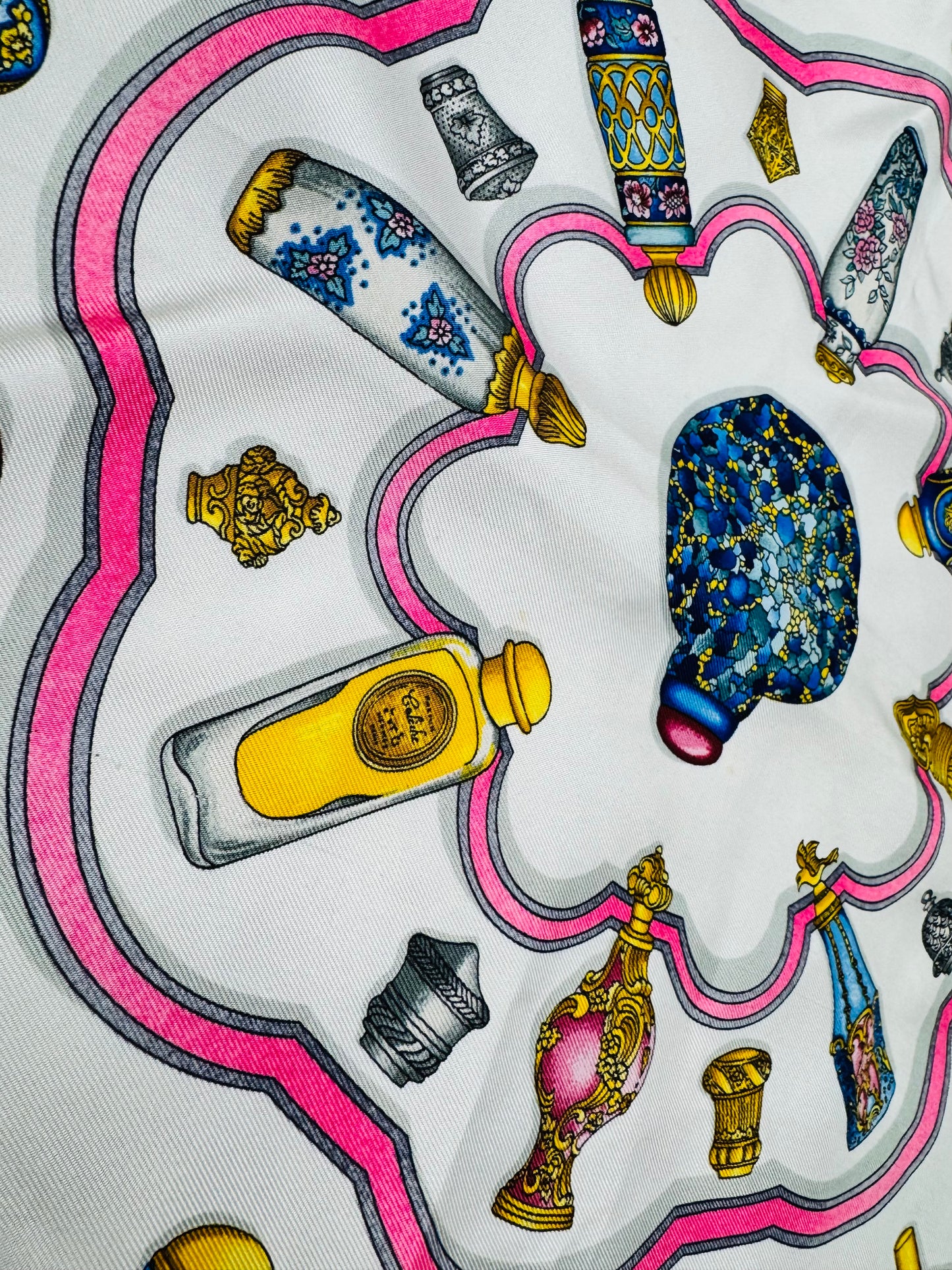 33” x 33” Hermès Perfume Silk Scarf