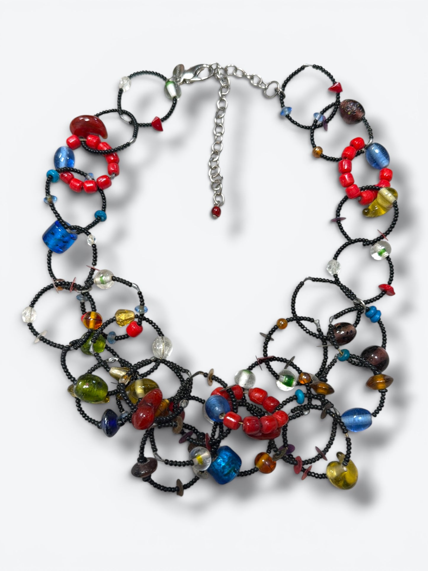 Y2K Beaded Chicos Spherical Necklace