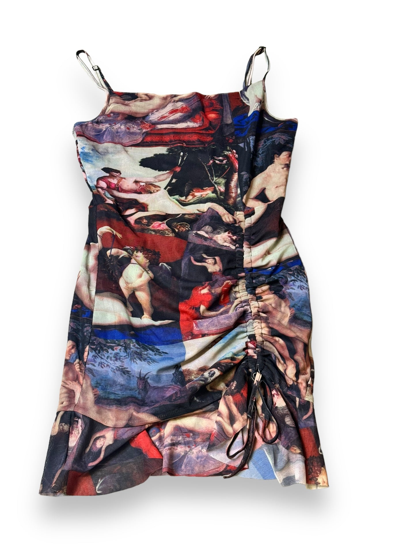 Y2K Renaissance Scene Mini Ruche Dress