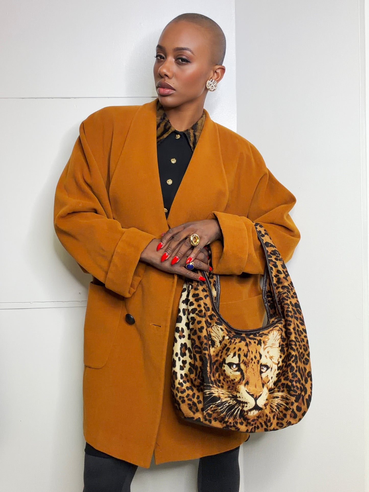 1990s Louis Féraud Oversized Camel Jacket