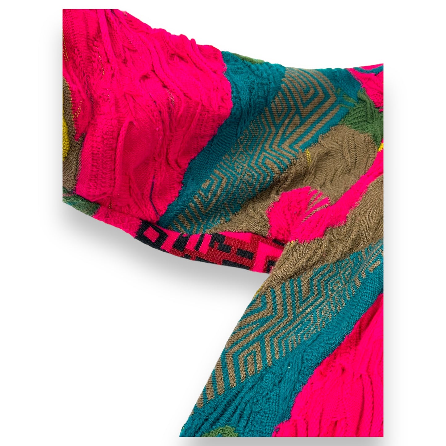 Y2K Coogi Pink Multicolored Sweater