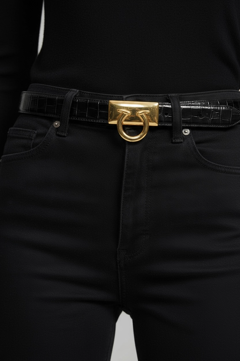 1990s “Vignon” Leather Embossed Belt