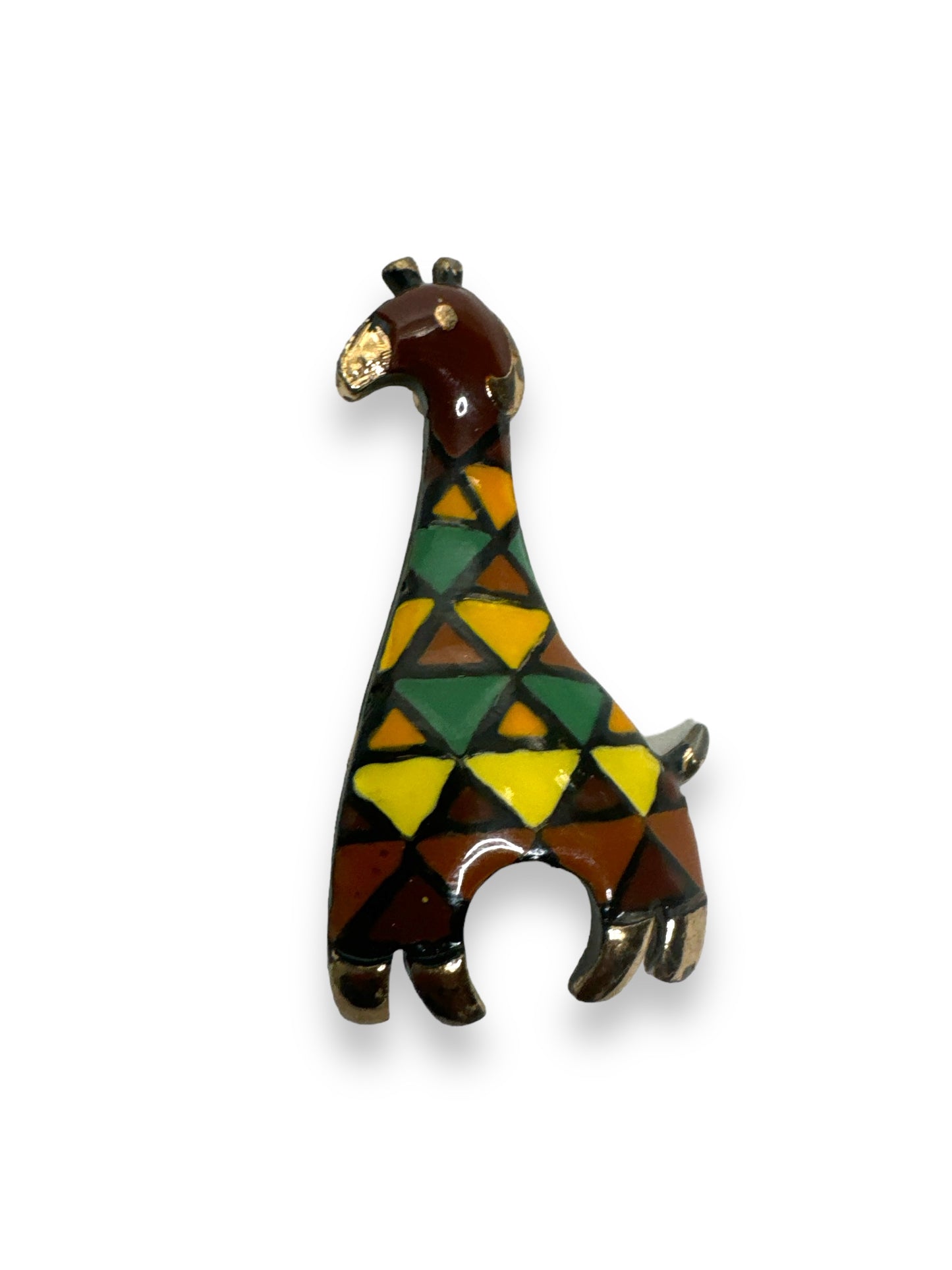 Vintage Eisenberg Mosaic Giraffe Brooch