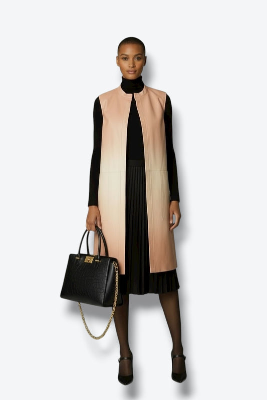 Trend: Lafayette 148 Ombré Leather Vest