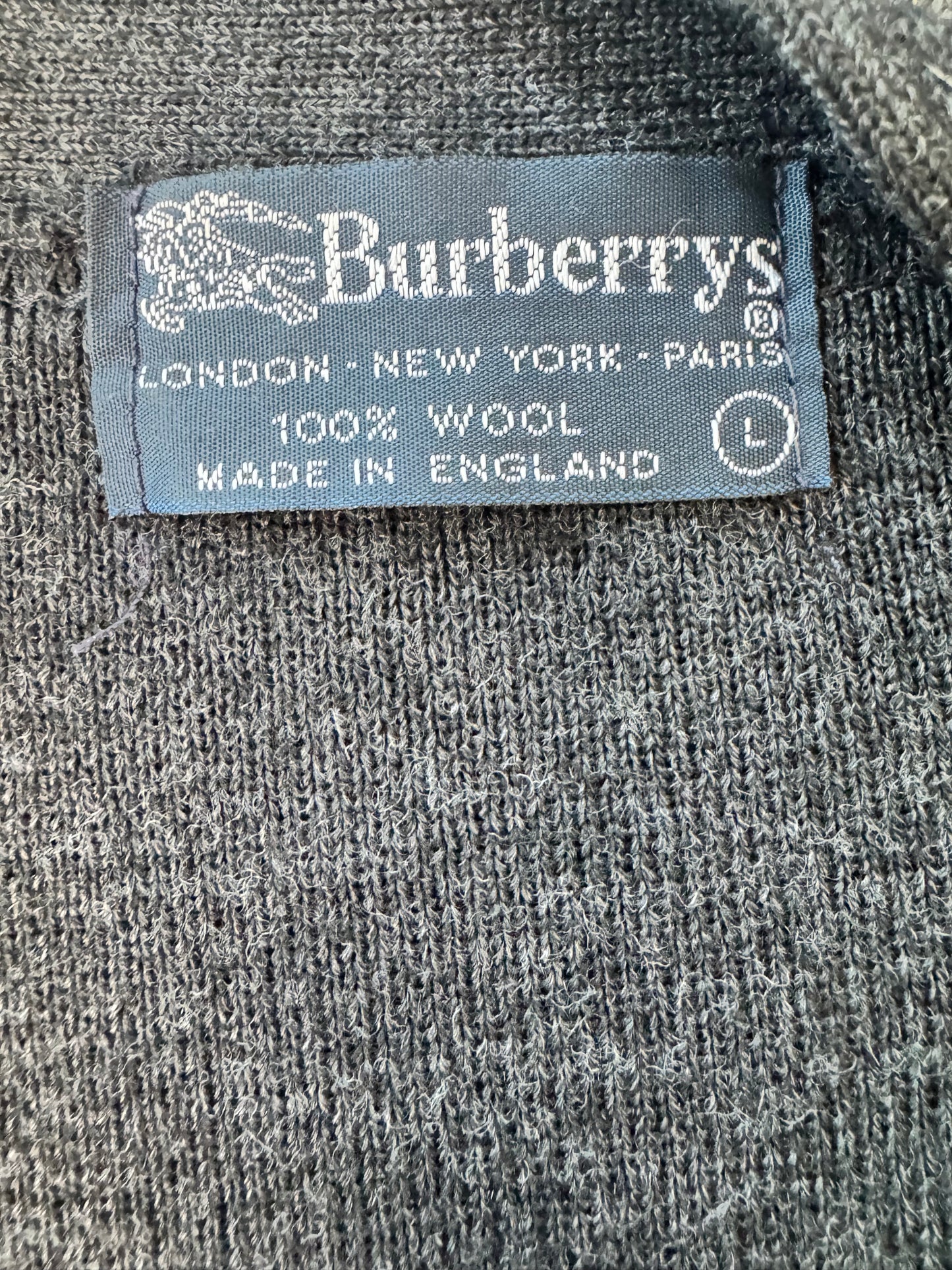 1970s  Burberrys Distressed Wool Vest