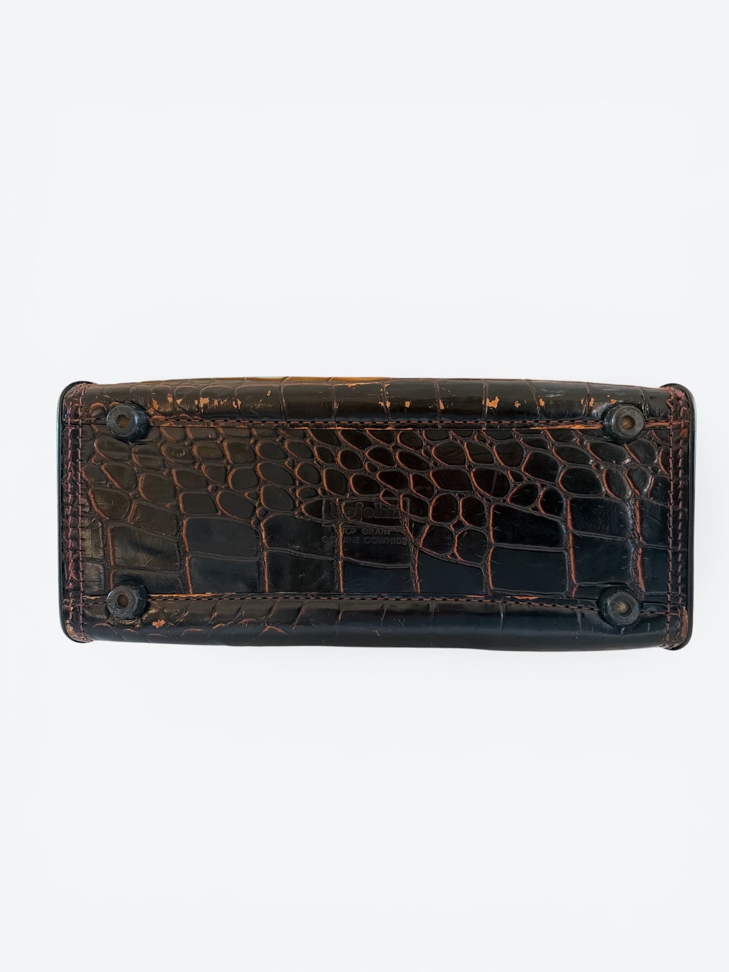 1950s Croc Embossed Doctors Bag (Unisex - As Is)