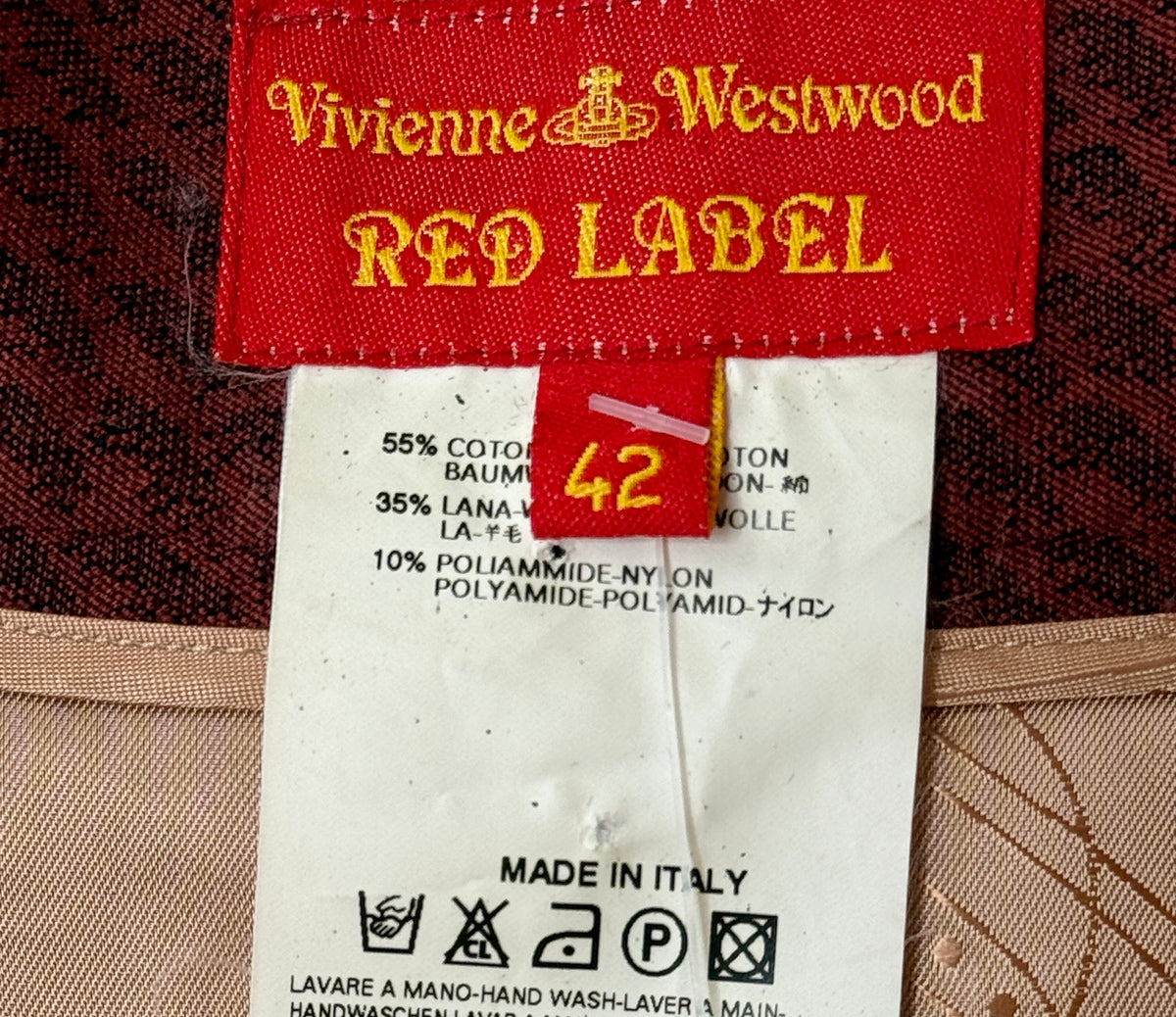 1990s / Y2K Vivienne Westwood Hatch Print Skirt