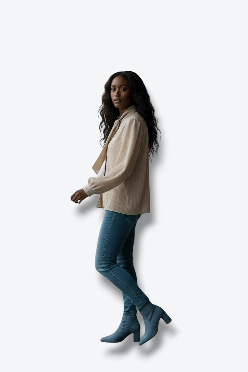 1970s Act II Window Pane Bow Top