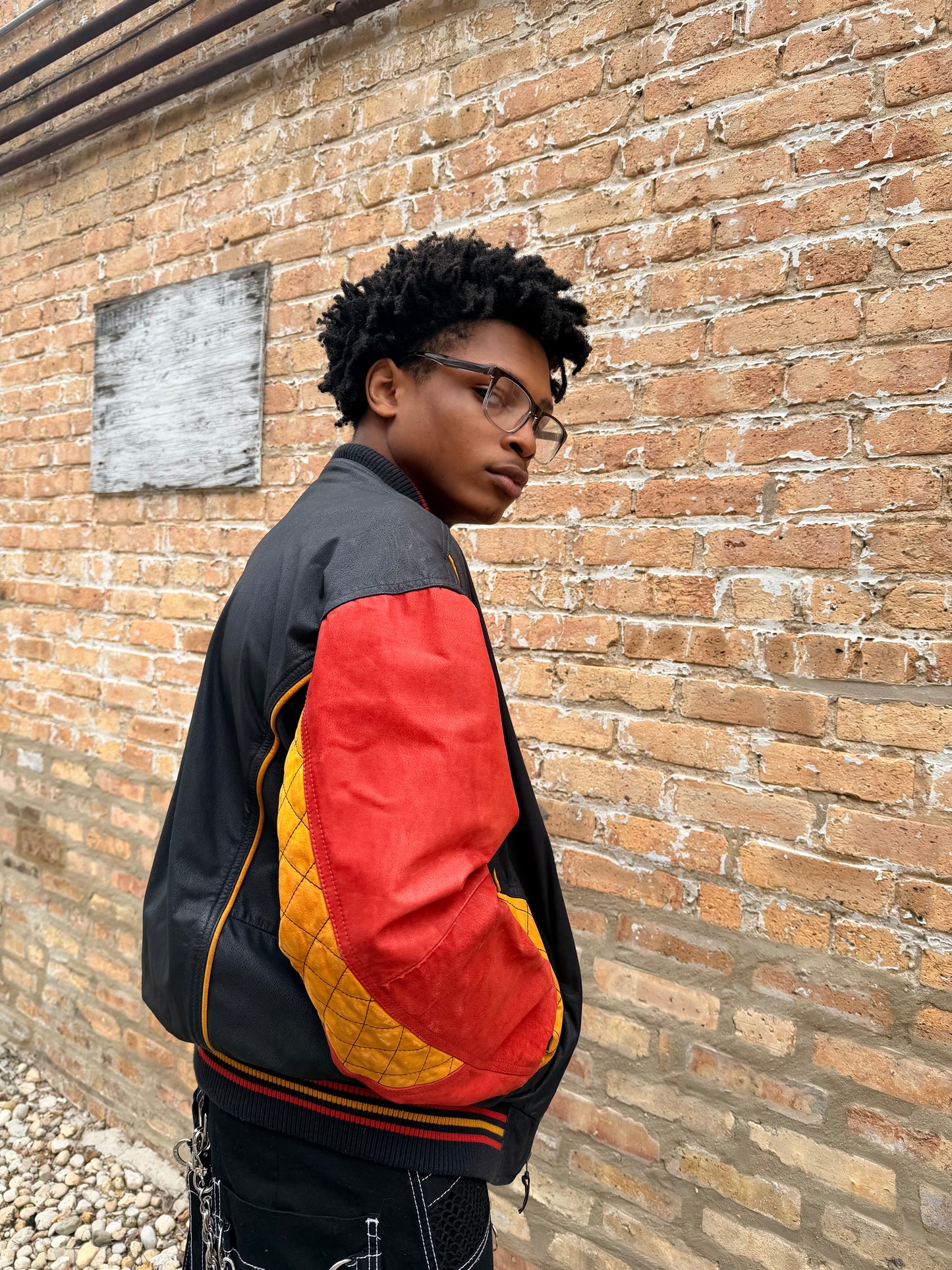 Y2K  “New Zealand Colors of the Outback” Classic Suede Tricolor Varsity  Jacket