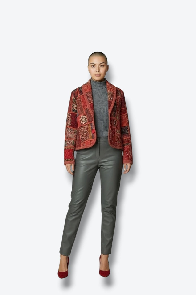 1970s Tapestry Patchwork Blazer