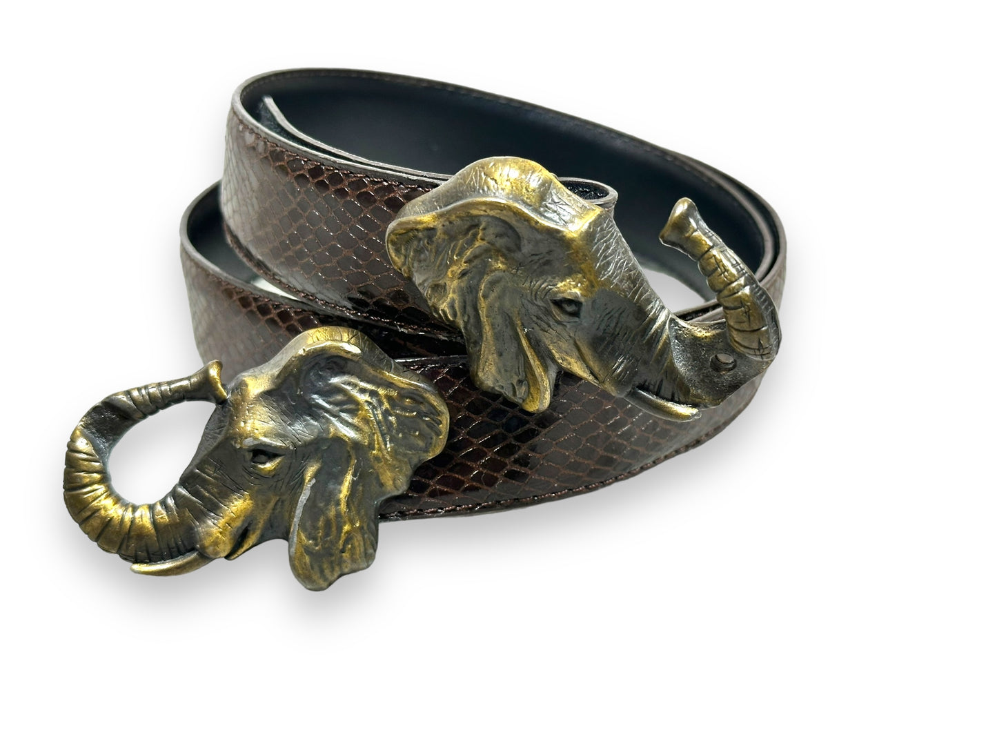 1980s Snakeskin Elephant Belt