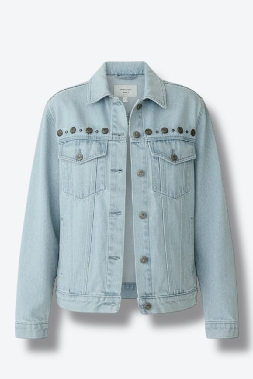 1980s Les Copains Denim Coin Jacket