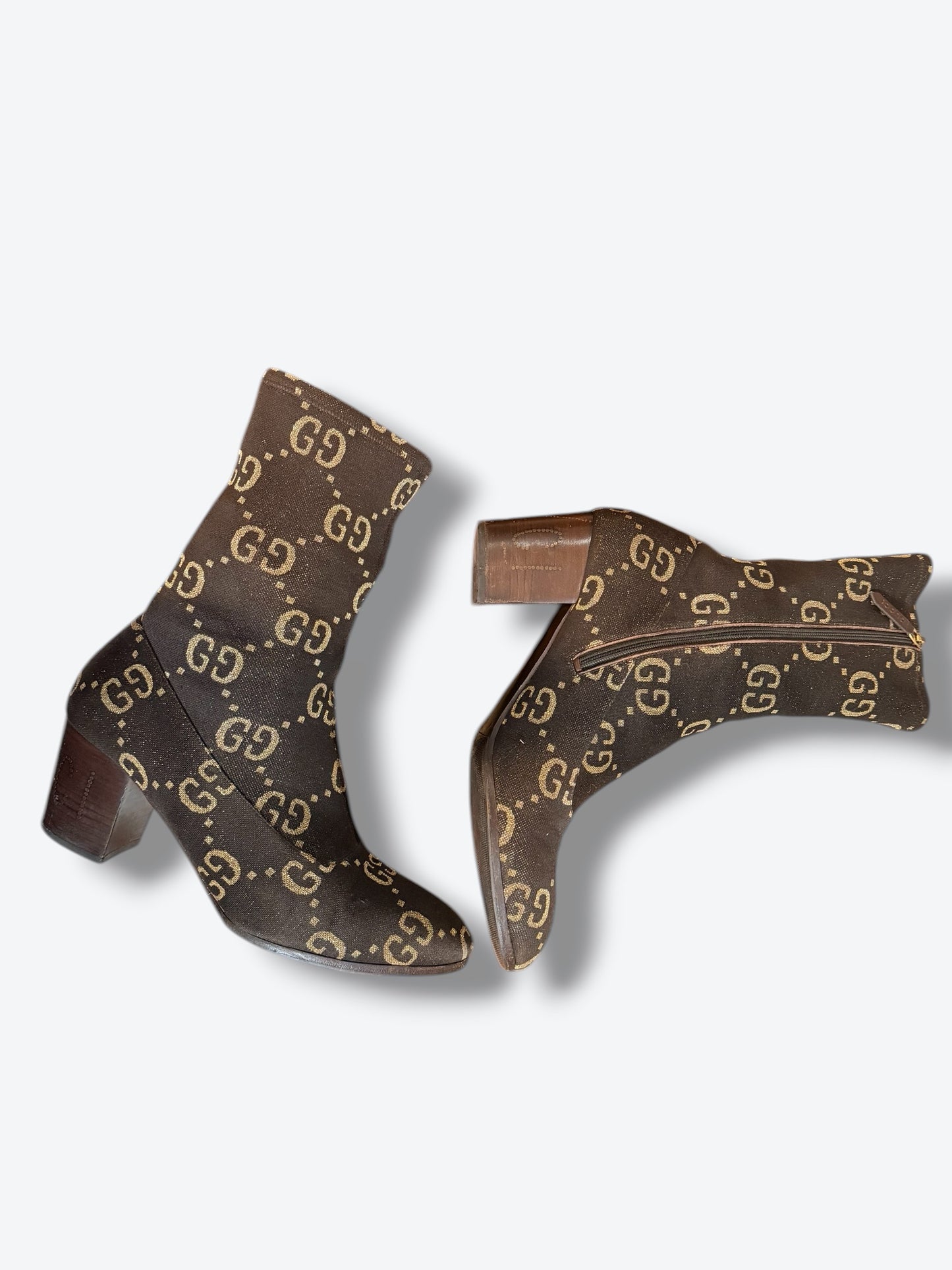 Gucci GG Supreme Canvas Ankle Boots – Block Heel Logo Boot (Unisex)
