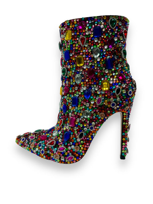 Trend: Azalea Wang Sequin + Charm Pointed Toe Booties