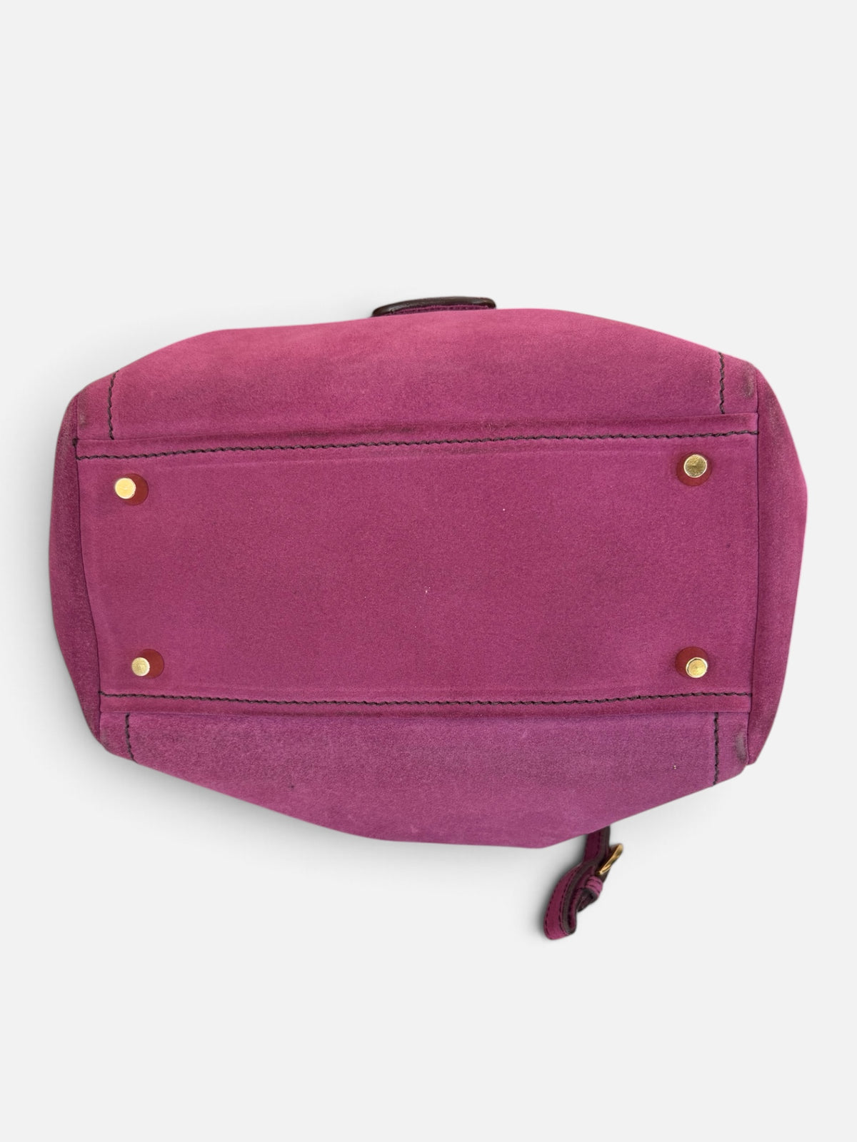 Y2K Prada Pink Suede Satchel