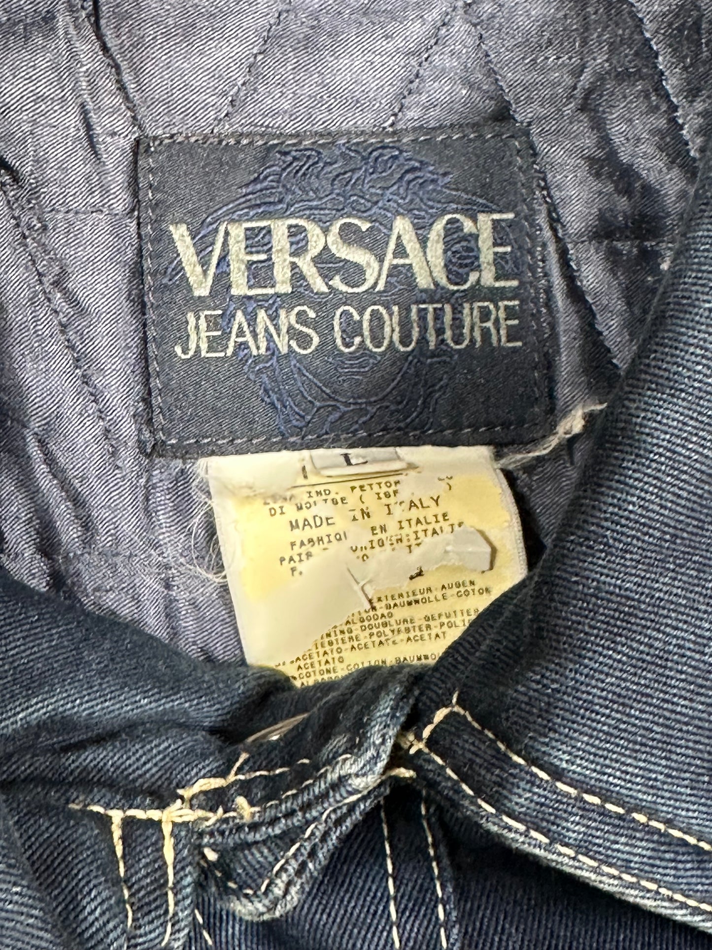 1990s Versace Jeans Couture Denim Jacket