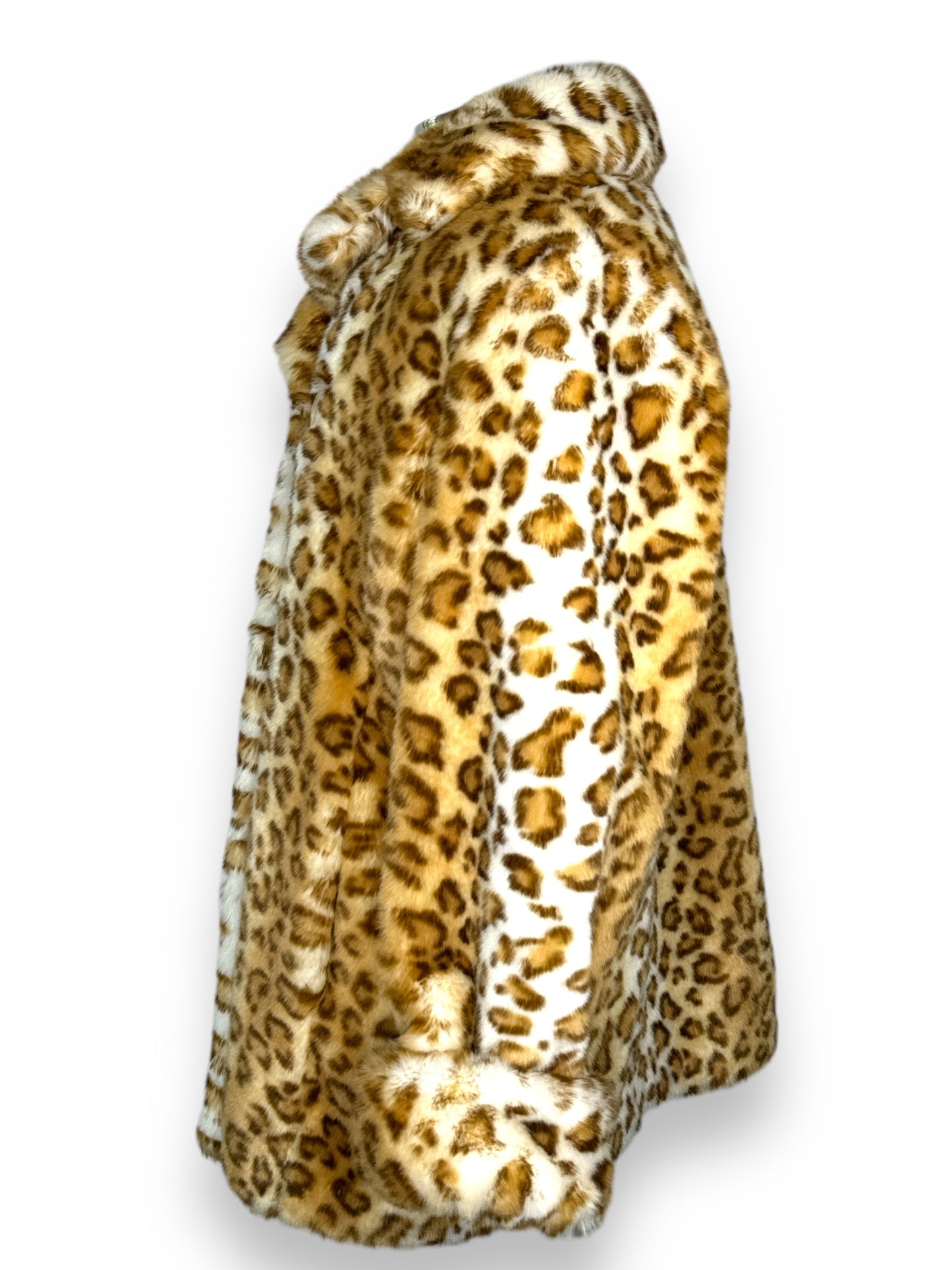 1980s “Dennis by Dennis Basso” One Button Faux Cheetah Jacket