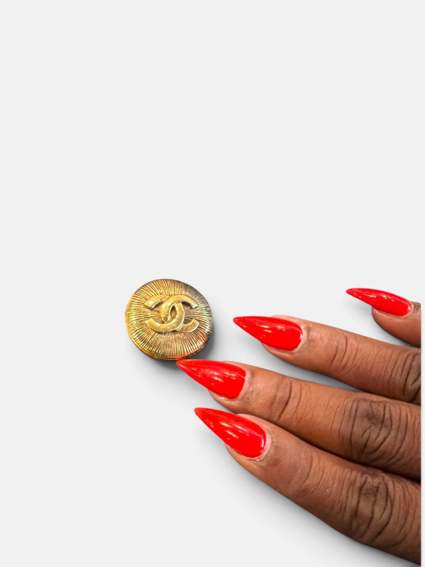 1990s Chanel Button Pin
