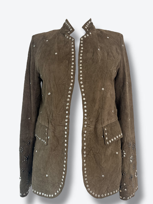2022 Zadig & Voltaire Défilè Gray Studded Jacket