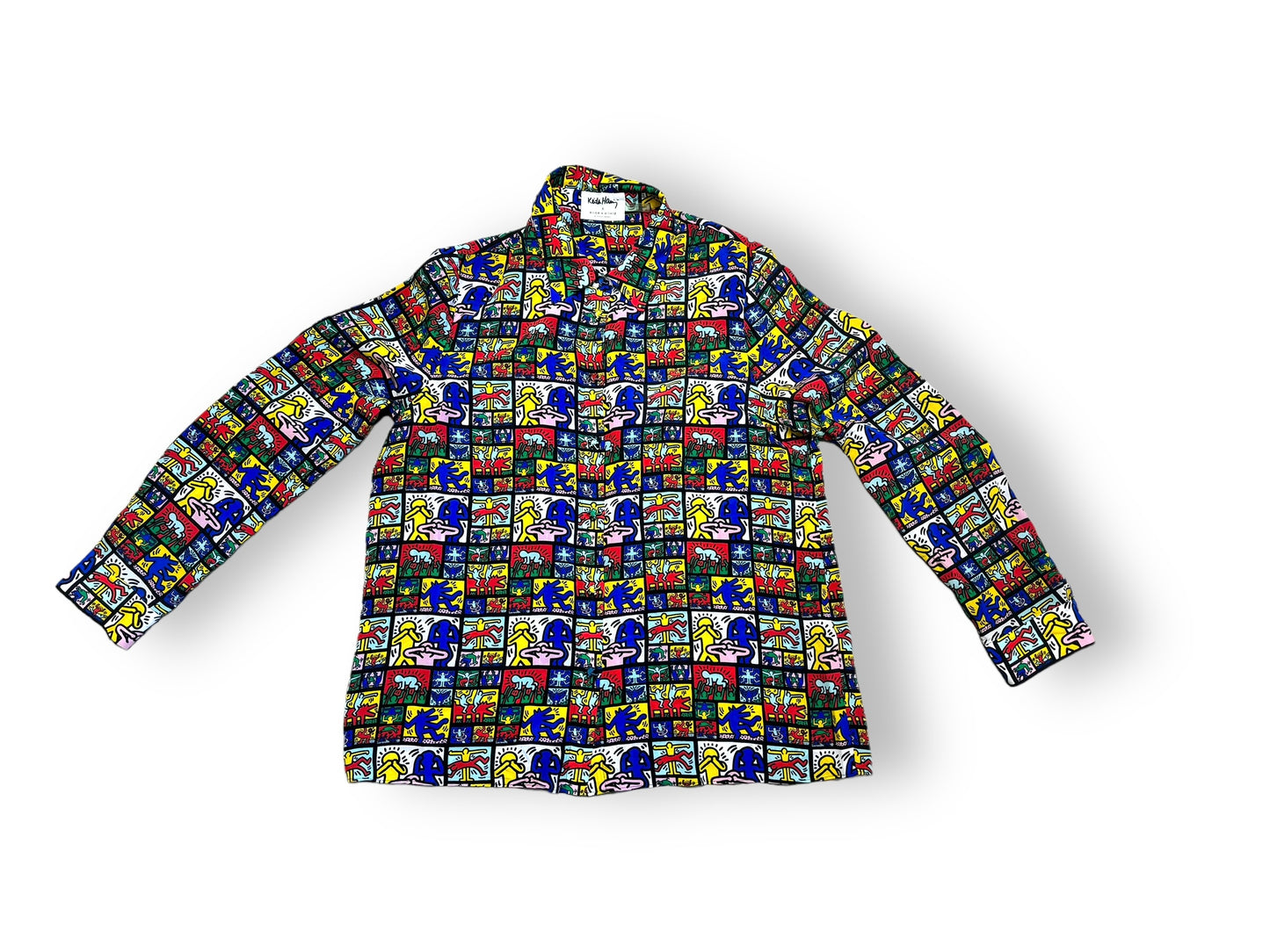 Alice & Olivia and Keith Haring Collab Silk Blouse