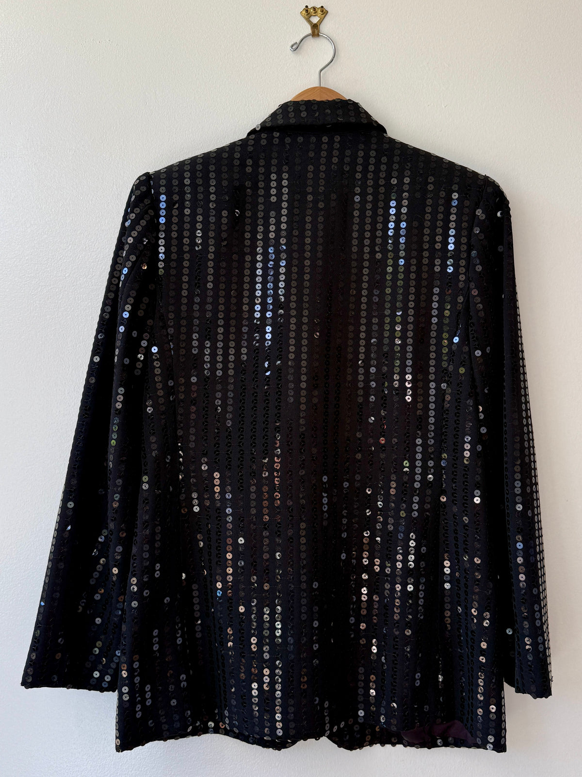 Y2K Caché Black Sequin Blazer