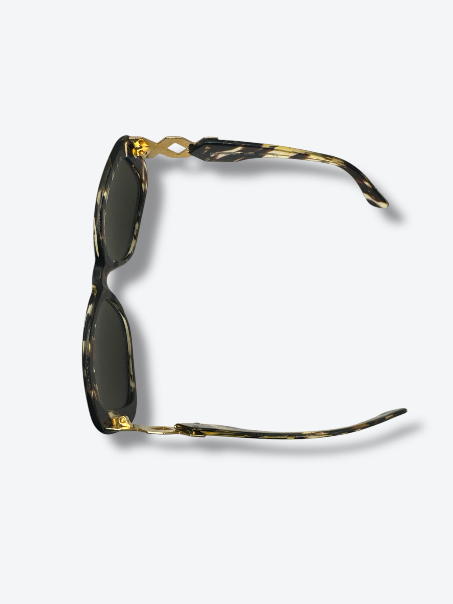 1980s Yves St Laurent Gold X Sunglasses (6541 Y689 140)