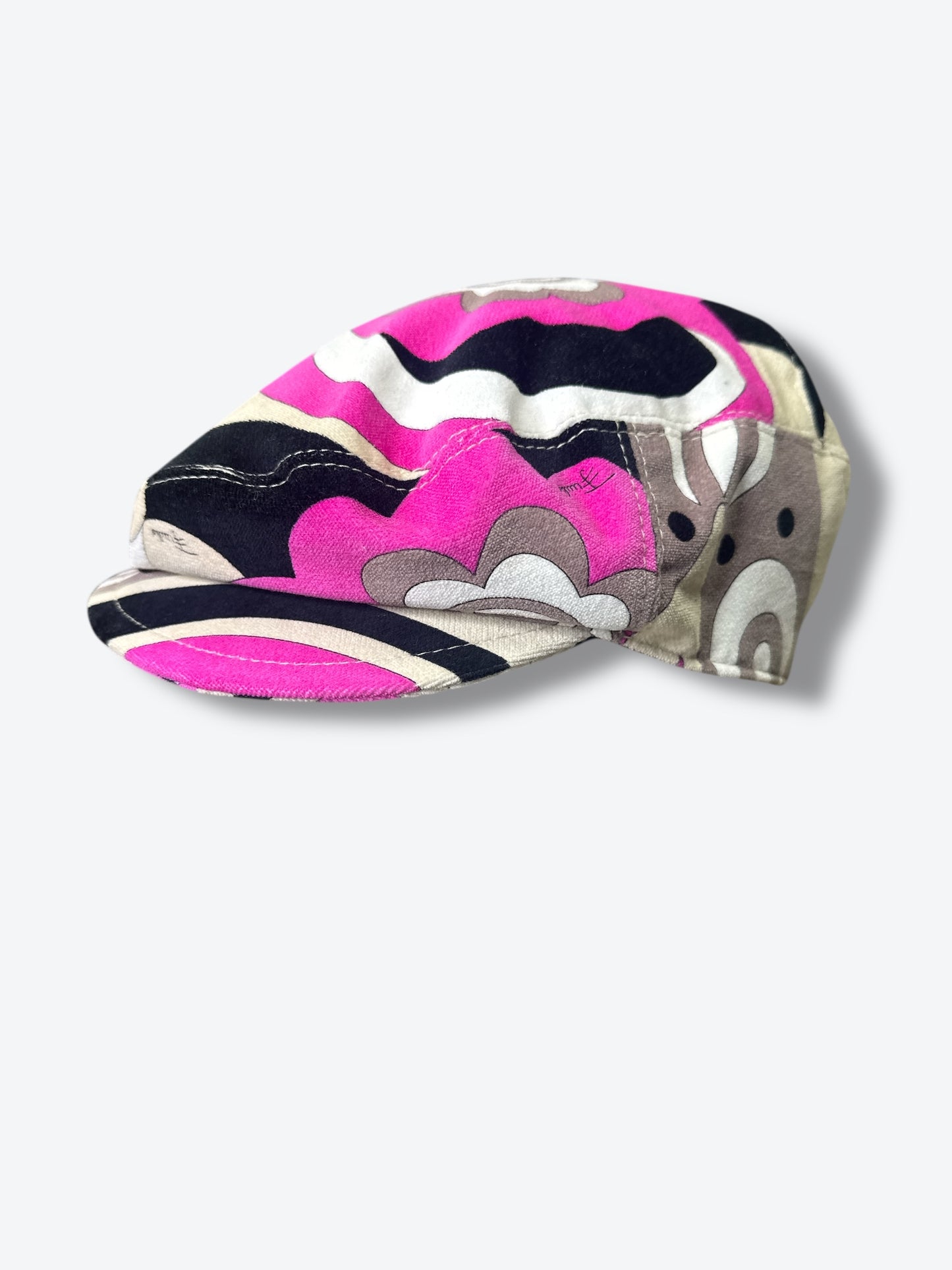 5C. 1970s Emilo Pucci Mod Newsboy Cap