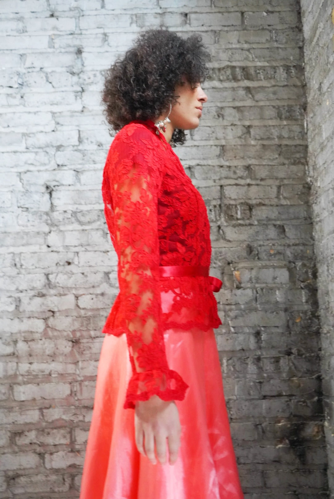 1990s Sherrie Bloom & Peter Noviello CHETTA B Lace Blouse