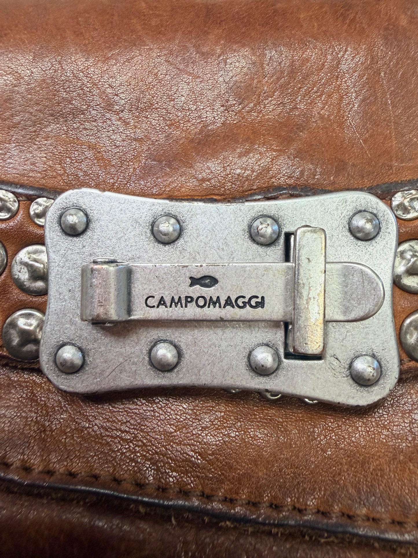 Vintage Campomaggi Hammered Convertible Cross body + Belt Bag