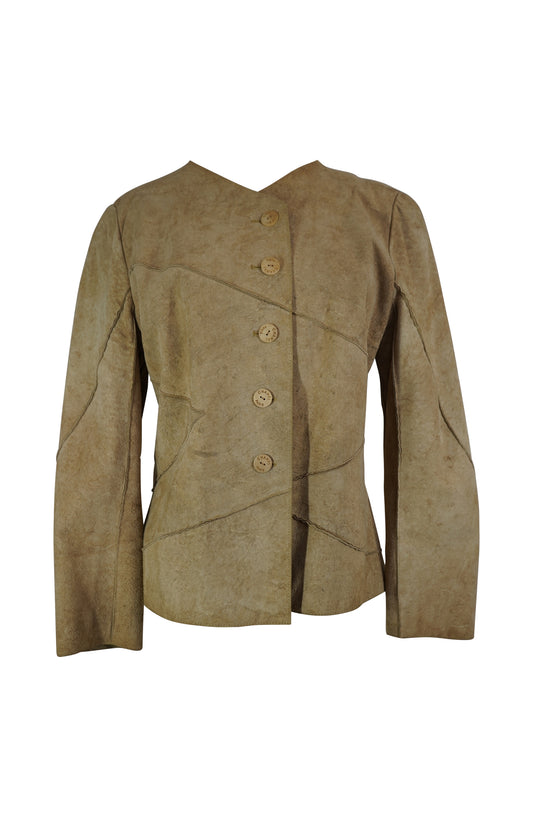 1990s Chanel Camel Suede Blazer (P14817V00694)