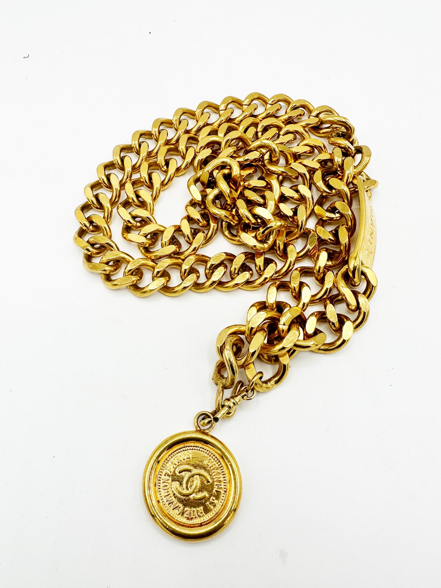 1990's Gold Chanel Link Belt