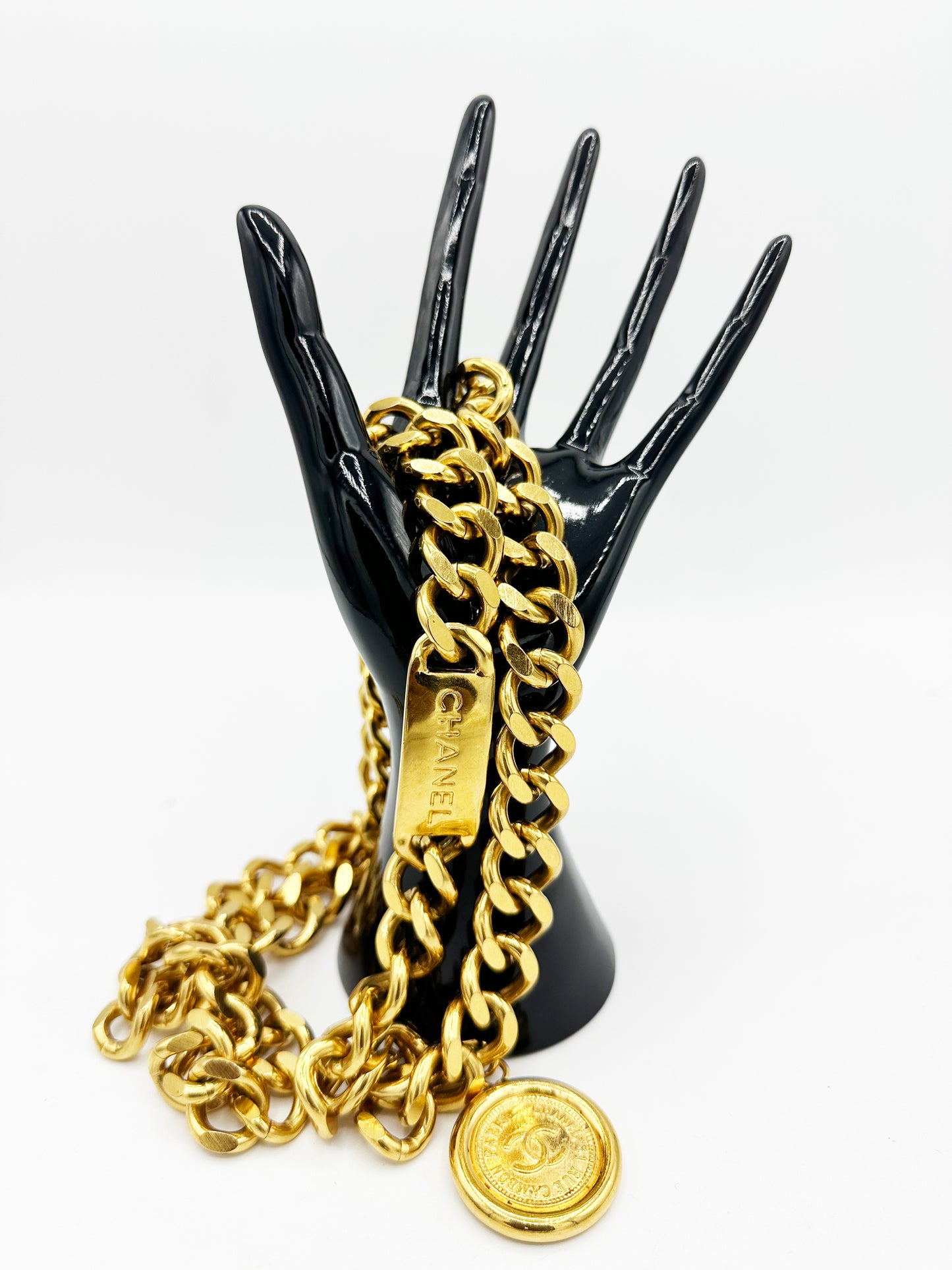 1990's Gold Chanel Link Belt