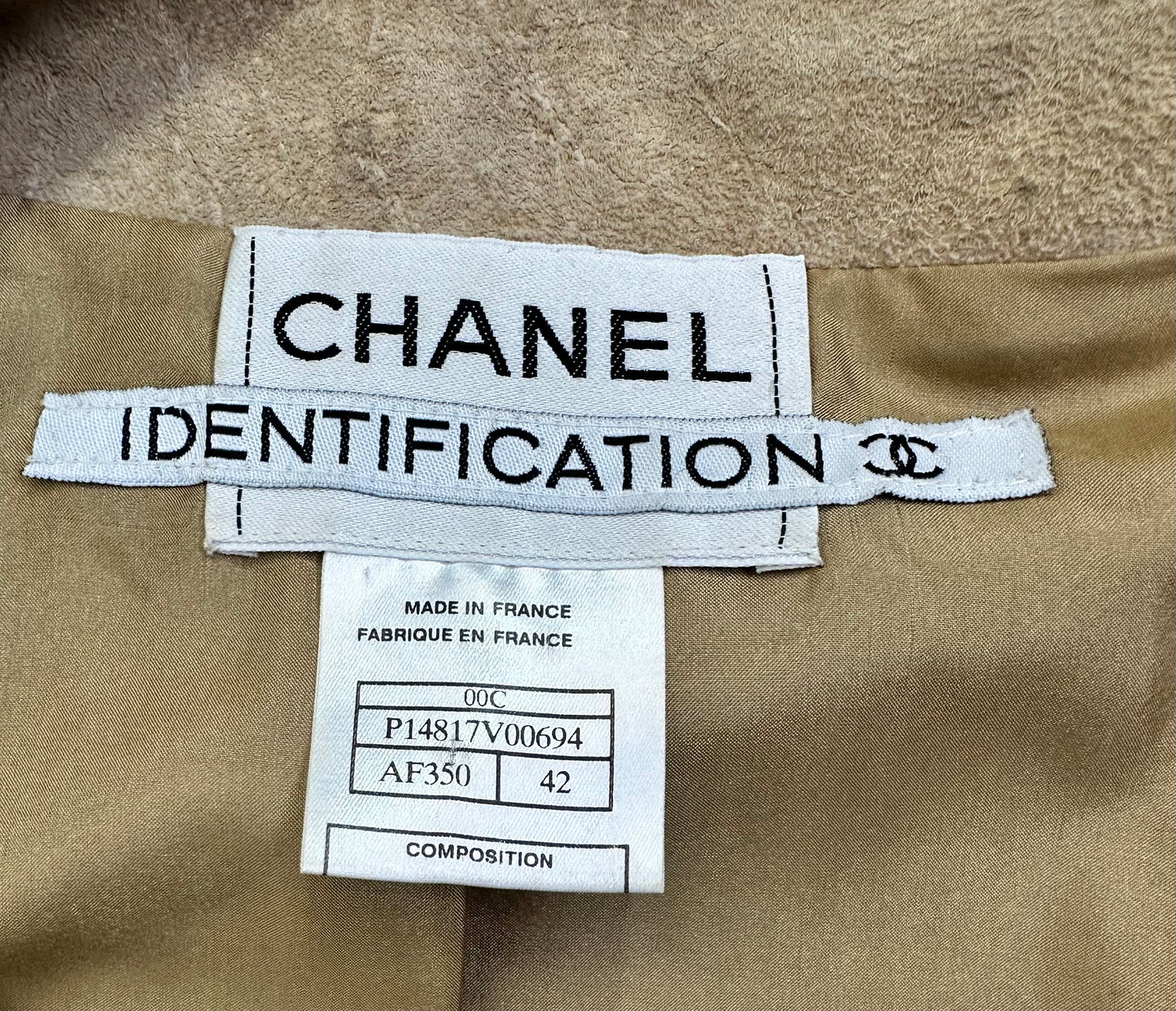 1990s Chanel Camel Suede Blazer (P14817V00694)