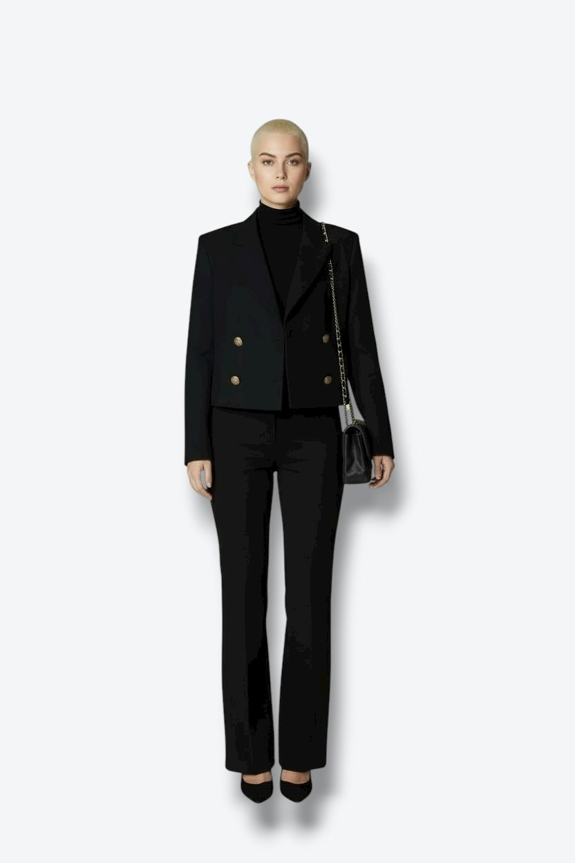Vintage Military Cropped Blazer