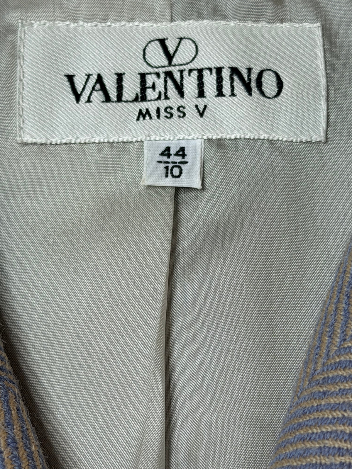 1990s Valentino “Ms V” Purple & Gray Blazer